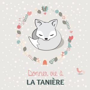 Kyban dort sous la neige et les feuilles d'automne