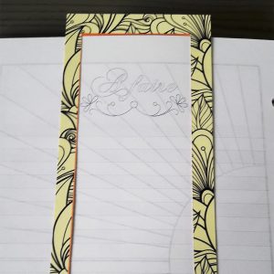 Verso du arque-page du scribe