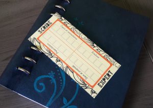 Recto du marque-page du scribe