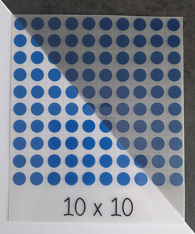 Carte à manipuler transparente - multiplications