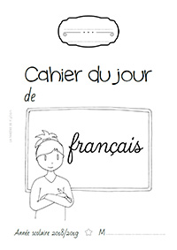 Page de garde 2018/2019 - Cahier du jour de français