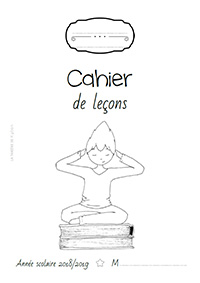 Page de garde 2018/2019 - Cahier de leçons - français et maths