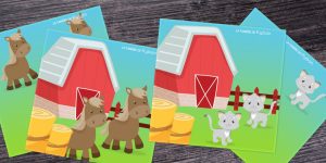 Cartes à compter - la ferme