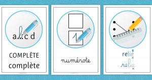 Consignes - affichages avec pictogrammes